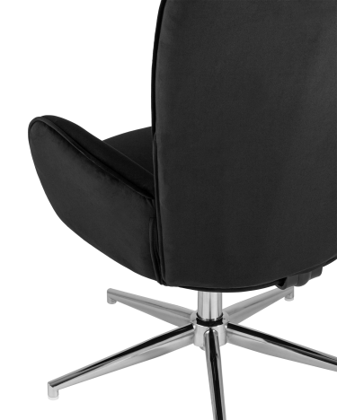 Кресло Stool group Филадельфия регулируемое, велюр, черный
