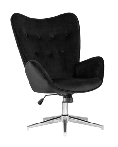 Кресло Stool group Филадельфия регулируемое, велюр, черный