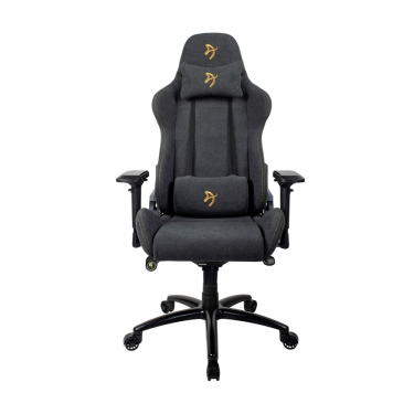 Геймерское кресло Arozzi Verona Signature Soft Fabric Черный-золотой