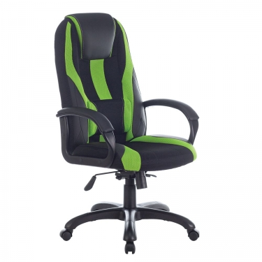 Кресло игровое BRABIX PREMIUM Rapid GM-102 Черный-зеленый