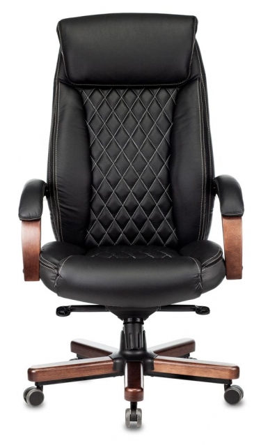 Кресло руководителя Бюрократ T-9924WALNUT/BLACK