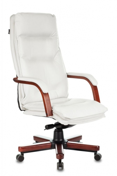 Кресло руководителя Бюрократ T-9927WALNUT/IVORY Слоновая кость