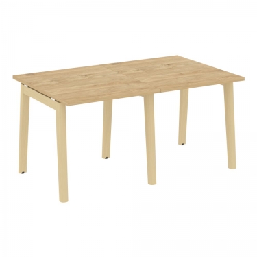 Стол переговорный 2 столешницы ONIX WOOD OW.PRG-2.0 Тиквуд Светлый/Светлый