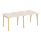 Стол переговорный 2 столешницы ONIX WOOD OW.PRG-2.1 Денвер Светлый/Светлый