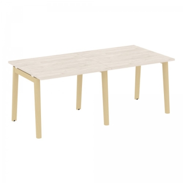 Стол переговорный 2 столешницы ONIX WOOD OW.PRG-2.1 Денвер Светлый/Светлый