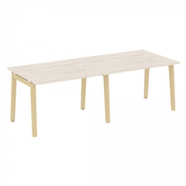 Стол переговорный 2 столешницы ONIX WOOD OW.PRG-2.2 Денвер Светлый/Светлый