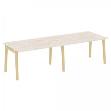 Стол переговорный 2 столешницы ONIX WOOD OW.PRG-2.3 Денвер Светлый/Светлый