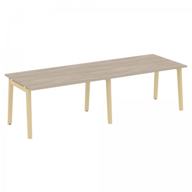 Стол переговорный 2 столешницы ONIX WOOD OW.PRG-2.3 Дуб Аттик/Светлый