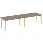 Стол переговорный 2 столешницы ONIX WOOD OW.PRG-2.4 Дуб Аризона/Светлый