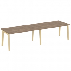 Стол переговорный 2 столешницы ONIX WOOD OW.PRG-2.4 Дуб Аризона/Светлый