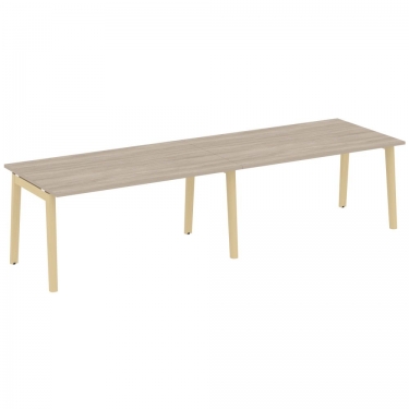 Стол переговорный 2 столешницы ONIX WOOD OW.PRG-2.4 Дуб Аттик/Светлый