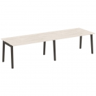 Стол переговорный 2 столешницы ONIX WOOD OW.PRG-2.4 Денвер Светлый/Темный