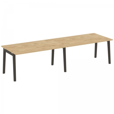 Стол переговорный 2 столешницы ONIX WOOD OW.PRG-2.4 Тиквуд Светлый/Темный