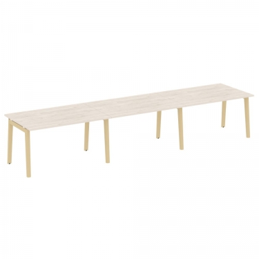 Стол переговорный 3 столешницы ONIX WOOD OW.PRG-3.3 Денвер Светлый/Светлый
