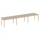 Стол переговорный 3 столешницы ONIX WOOD OW.PRG-3.3 Дуб Аттик/Светлый