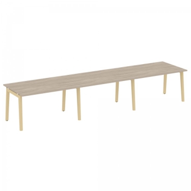 Стол переговорный 3 столешницы ONIX WOOD OW.PRG-3.3 Дуб Аттик/Светлый