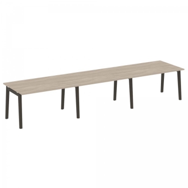 Стол переговорный 3 столешницы ONIX WOOD OW.PRG-3.3 Дуб Аттик/Темный