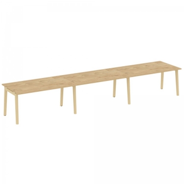 Стол переговорный 3 столешницы ONIX WOOD OW.PRG-3.4 Тиквуд Светлый/Светлый