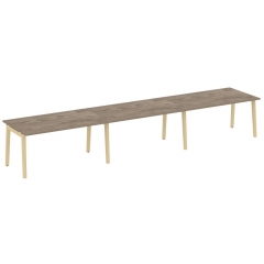 Стол переговорный 3 столешницы ONIX WOOD OW.PRG-3.4 Тиквуд Темный/Светлый