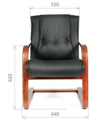 Кресло для посетителя CHAIRMAN 653 V Черный*