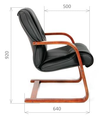 Кресло для посетителя CHAIRMAN 653 V Черный*