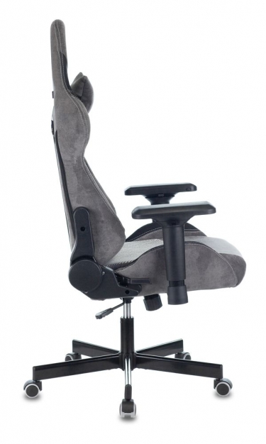 Кресло игровое Бюрократ VIKING 7 KNIGHT B FABRIC Серый Loft ромбик