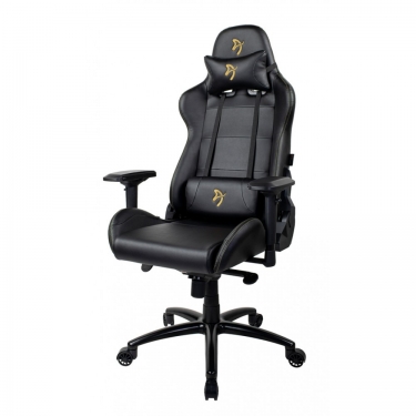 Геймерское кресло Arozzi Verona Signature Black PU Gold Logo