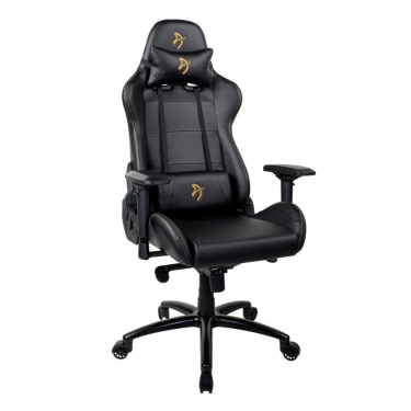 Геймерское кресло Arozzi Verona Signature Black PU Gold Logo