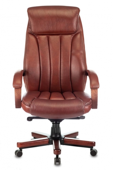 Кресло руководителя Бюрократ T-9922WALNUT/Leather Eichel