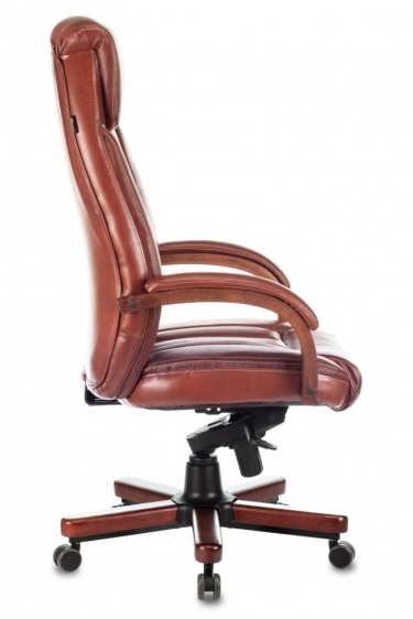 Кресло руководителя Бюрократ T-9922WALNUT/Leather Eichel