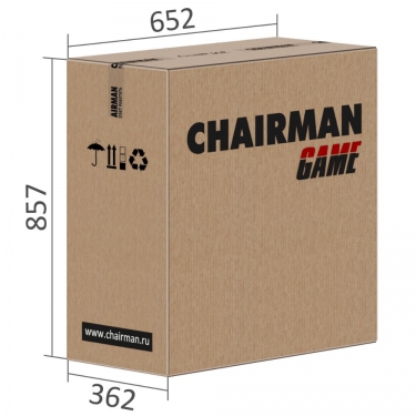 Кресло геймерское CHAIRMAN GAME 44 Черный-красный*