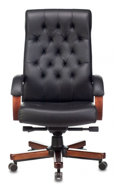 Кресло руководителя Бюрократ T-9928WALNUT/BLACK