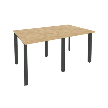 Стол переговорный 2 столешницы ONIX O.MP-PRG-2.0 Тиквуд Светлый/Антрацит