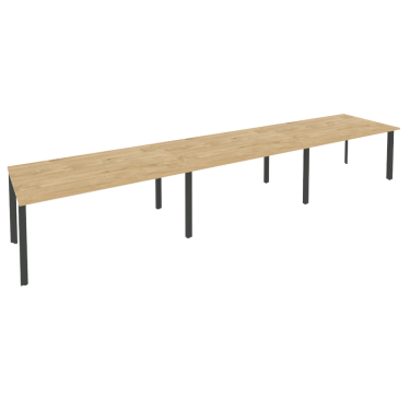 Стол переговорный 3 столешницы ONIX O.MP-PRG-3.4 Тиквуд Светлый/Антрацит