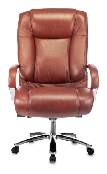 Кресло руководителя Бюрократ T-9925SL кожа Светло-коричневый Leather Eichel