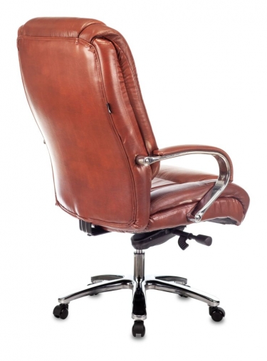 Кресло руководителя Бюрократ T-9925SL кожа Светло-коричневый Leather Eichel