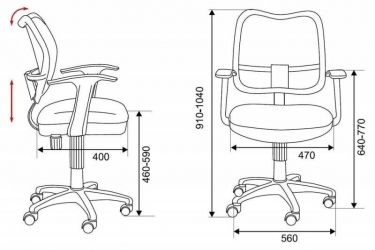 Кресло офисное Бюрократ CH-W797/BR/TW-14C*