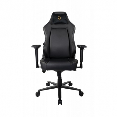 Геймерское кресло Arozzi Primo PU Black Gold logo