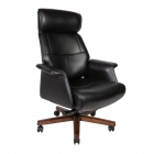 Кресло руководителя Норден Вагнер А2067 black leather кожа черный