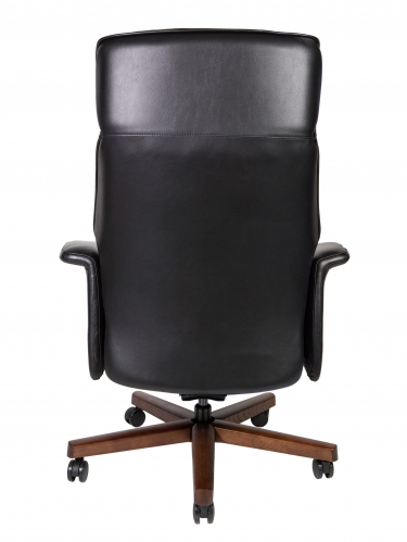 Кресло руководителя Норден Вагнер А2067 black leather кожа черный