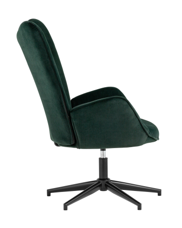 Кресло Stool group Филадельфия регулируемое, черная ножка, велюр серо-зеленый