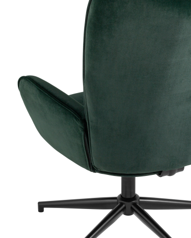 Кресло Stool group Филадельфия регулируемое, черная ножка, велюр серо-зеленый