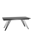 Обеденный стол раскладной Stool group Пандора 160-240х90 Черный мрамор