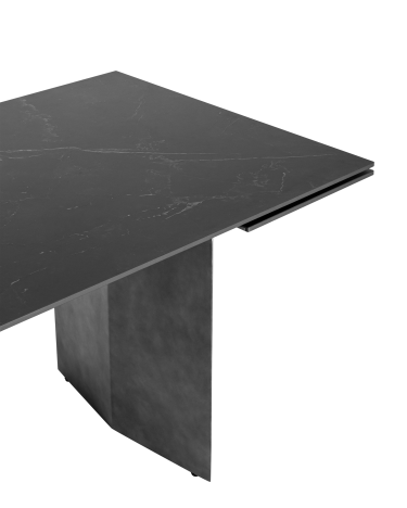 Обеденный стол раскладной Stool group Селин 160-240х90 Темный мрамор