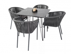 Обеденная группа на 4 персоны Бари Indoor-4SiS-2416 dark