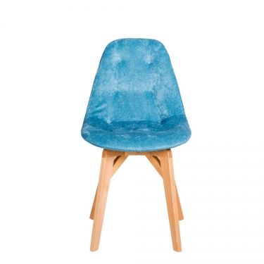 Стул EAMES Блю/Натуральный Дуб