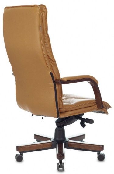 Кресло руководителя Бюрократ T-9927WALNUT Горчичный