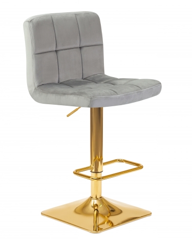 Стул барный DOBRIN GOLDIE* Серый велюр MJ9-75
