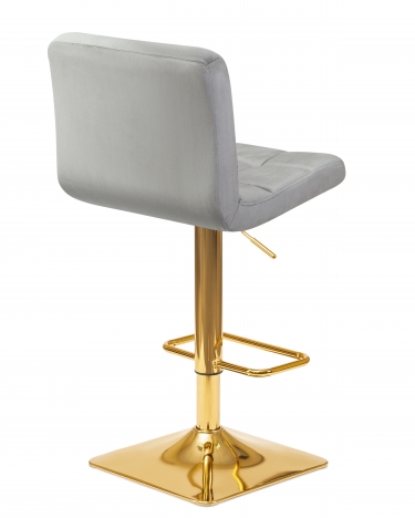 Стул барный DOBRIN GOLDIE* Серый велюр MJ9-75