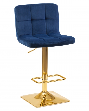 Стул барный DOBRIN GOLDIE* Синий велюр MJ9-117